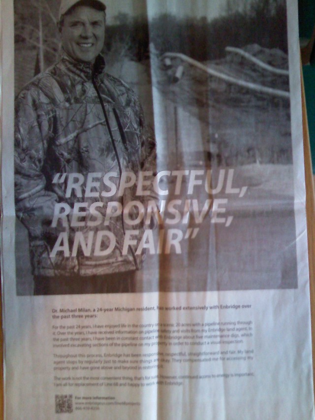 Enbridge’s Freep ads, one last time