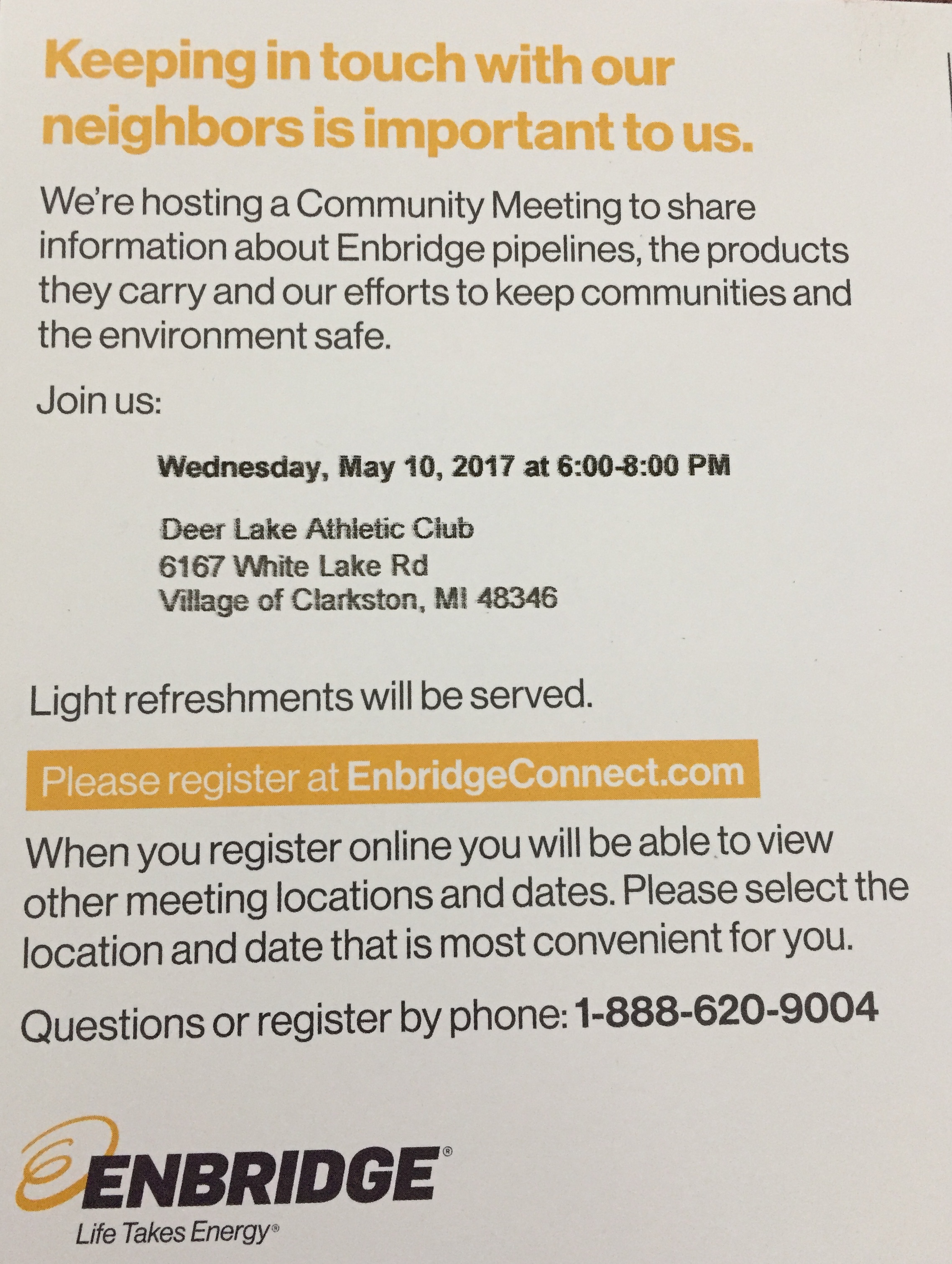 Enbridge Community Meetings